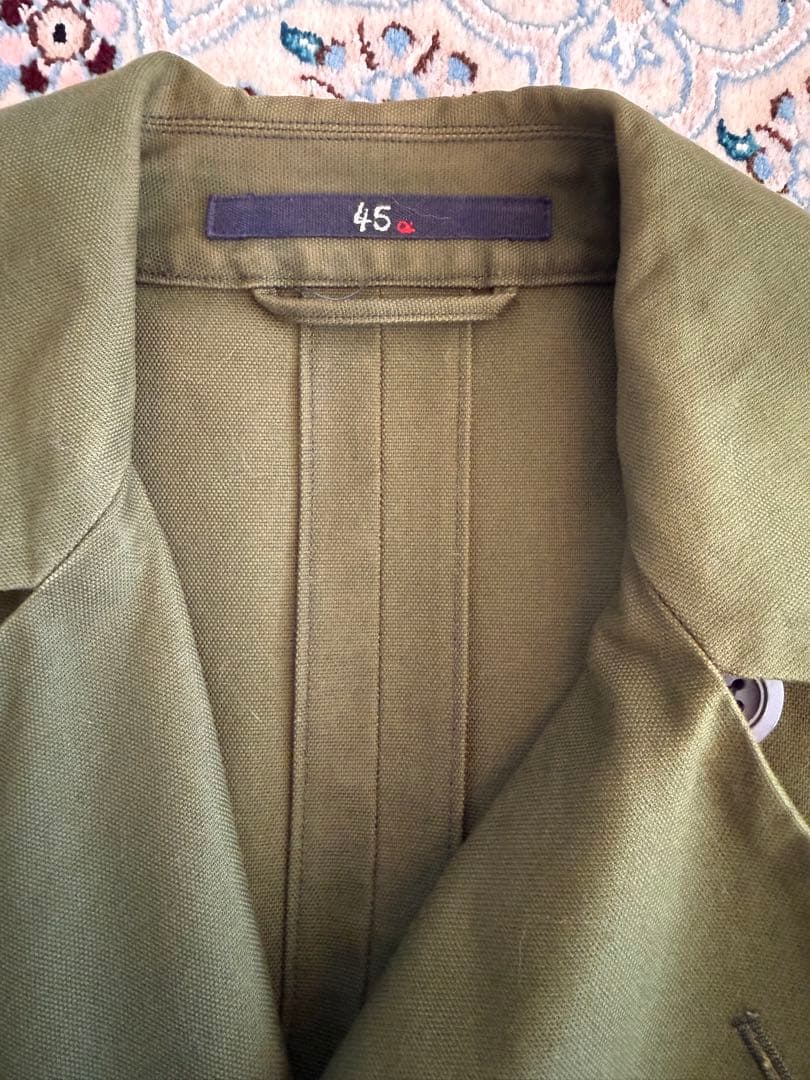 美品45R ✳︎オリーブグリーン トレンチコート　サイズ2