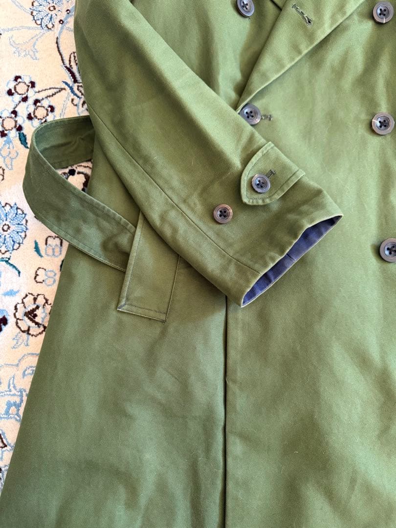 美品45R ✳︎オリーブグリーン トレンチコート　サイズ2