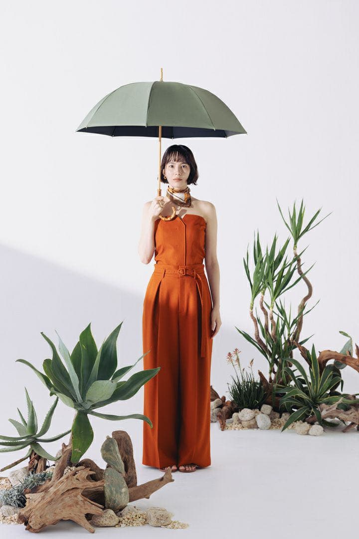 100%遮光　 アントゥーレ untule オリーブ　日傘 Mサイズ 55cm