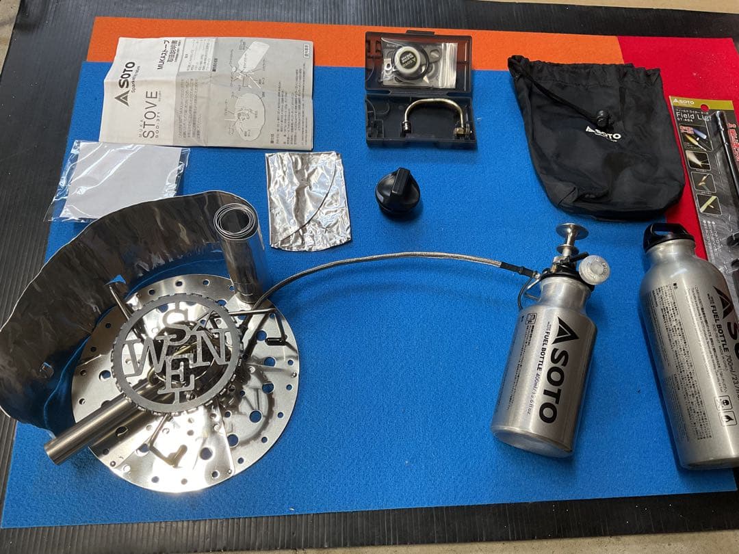 SOTO MUKAストーブ　メンテナンス済み動作良好！新品付属品多数付きセット