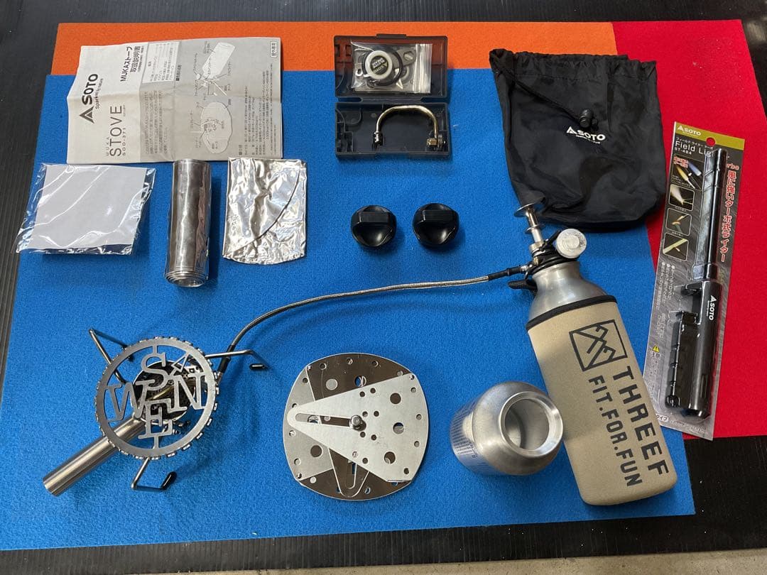 SOTO MUKAストーブ　メンテナンス済み動作良好！新品付属品多数付きセット