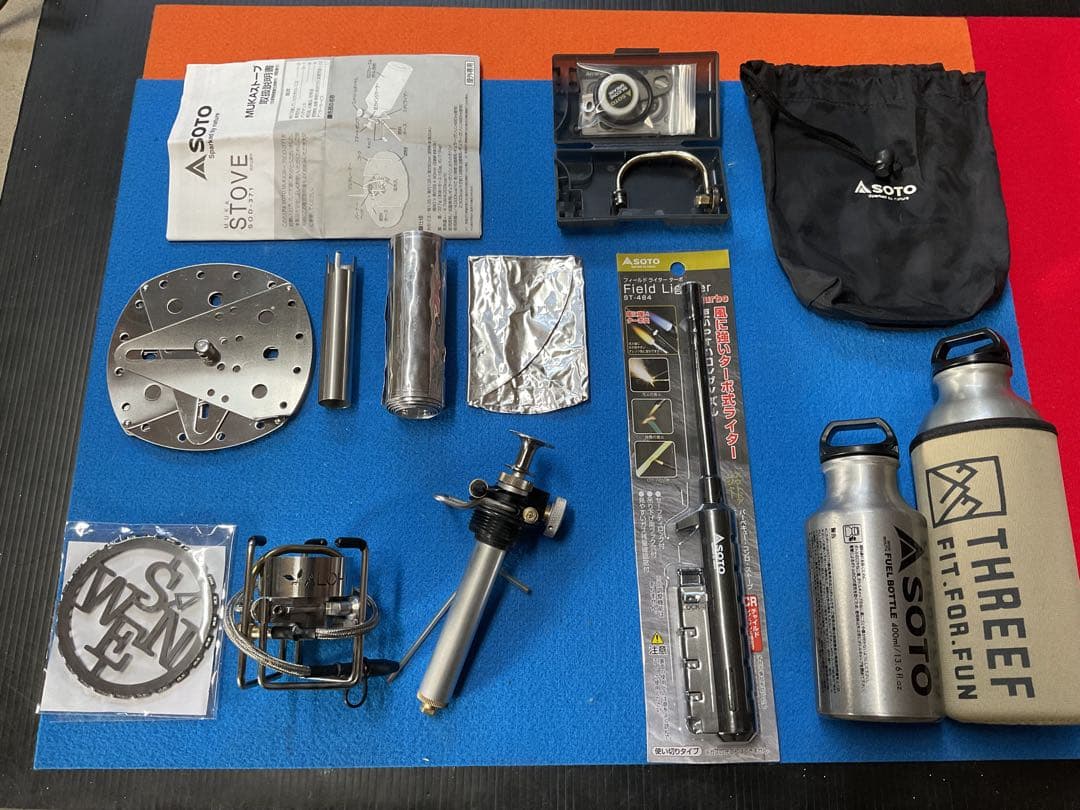 SOTO MUKAストーブ　メンテナンス済み動作良好！新品付属品多数付きセット