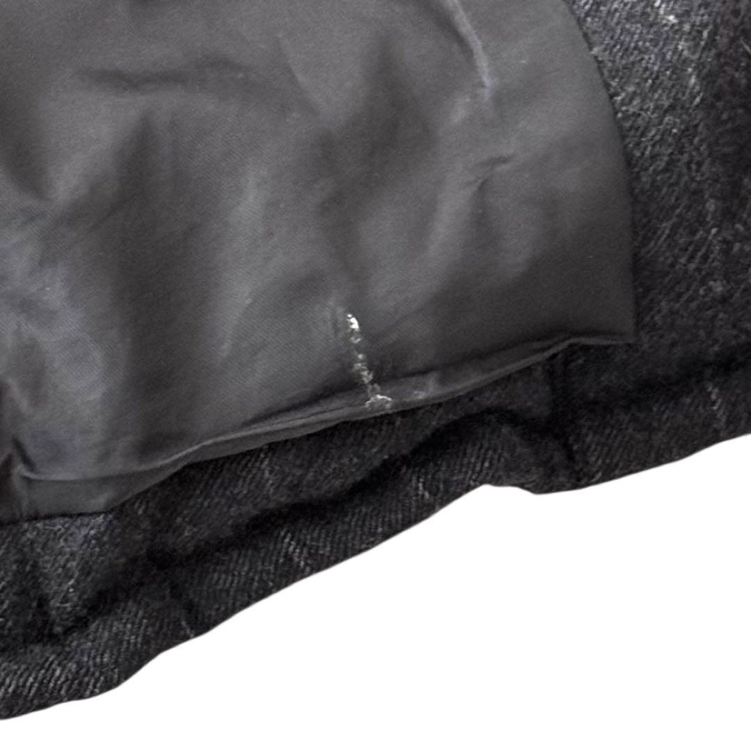 ISAMU KATAYAMA BACKLASH ダウンベスト ウールレザーコンビ