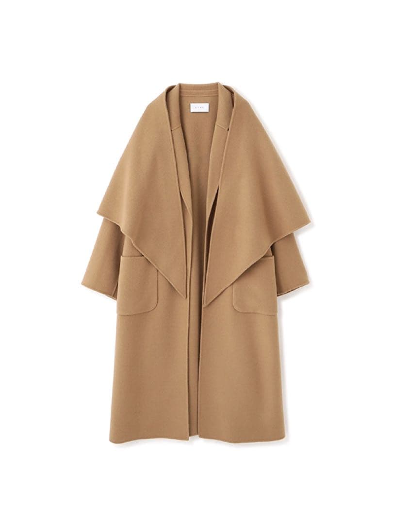 新品　ETRE リバーストールロングコート　BEIGE