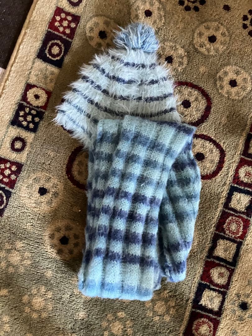 アームカバーと帽子セット　ヘルブラウ　HELL BLAU あのちゃん