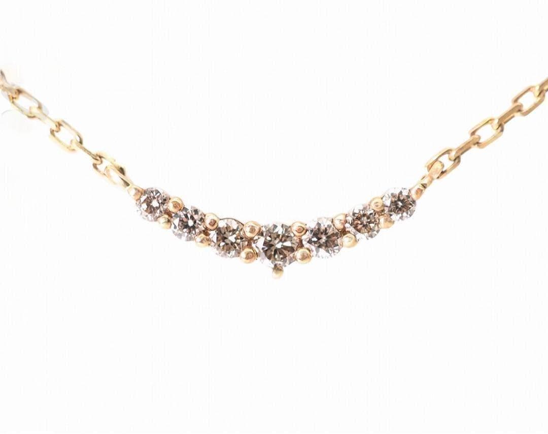 agete ダイヤモンド ネックレス K10 ゴールド アクセサリー アガット