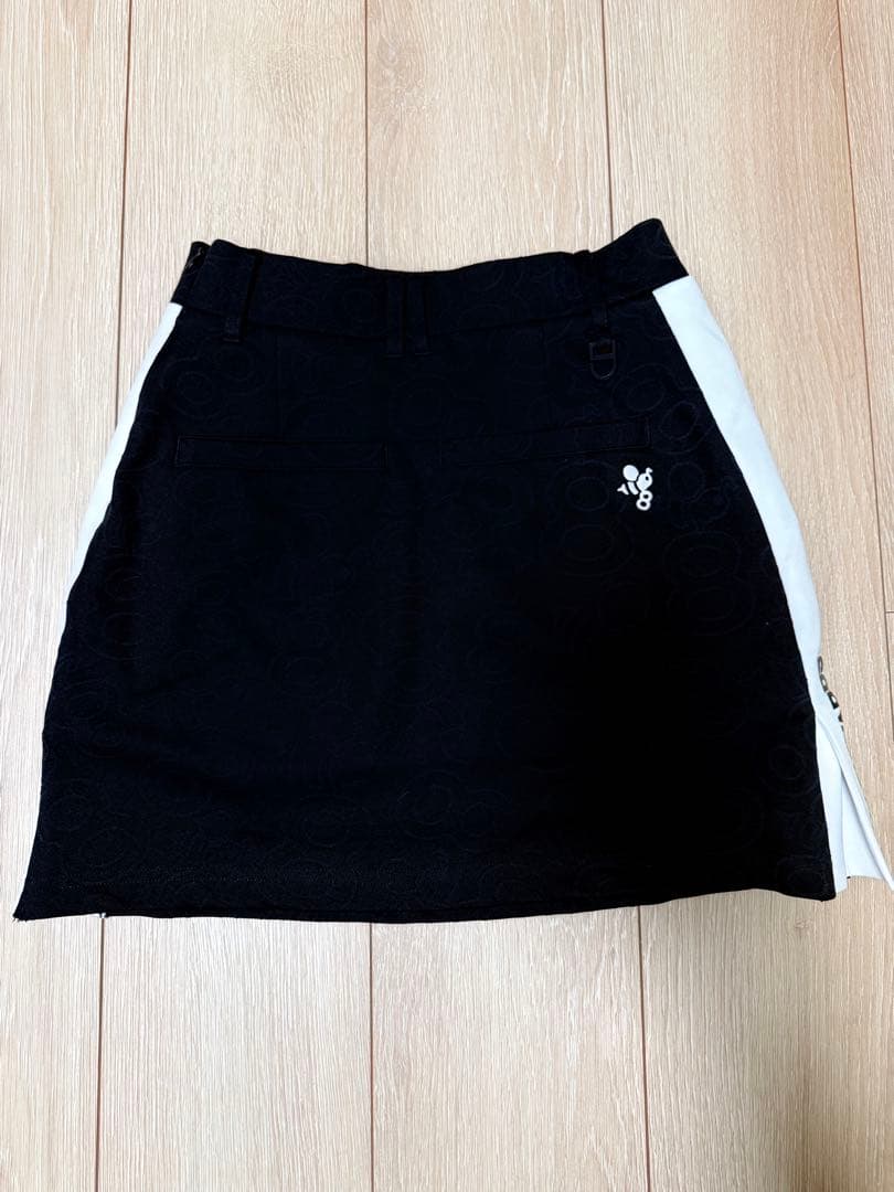 HACHYARDS 黒スカート サイドストライプ　XS