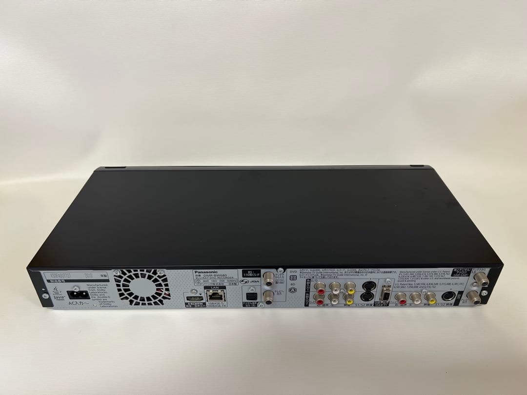 2番組同時録画★Panasonic ブルーレイレコーダーBW680・動作OK