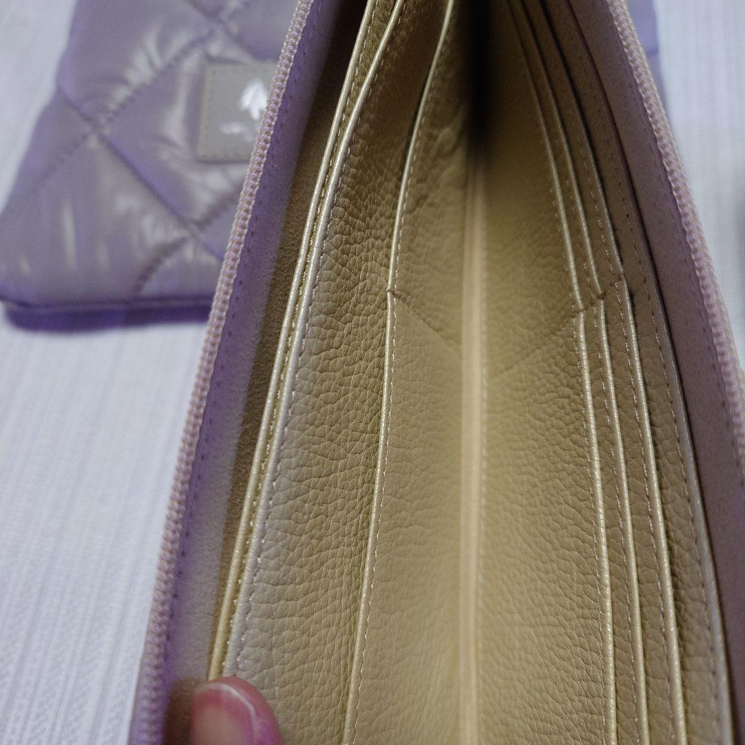 ATAO シャンパンゴールド パイソン長財布