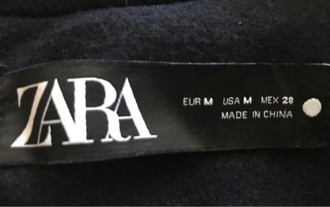 ZARA マッチングボンバーコート ネイビー×グリーン mサイズ