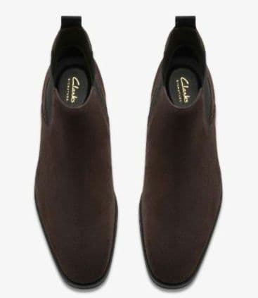 ◆新品◆【Clarks】サイドゴアブーツ Dark Brown 25.5cm