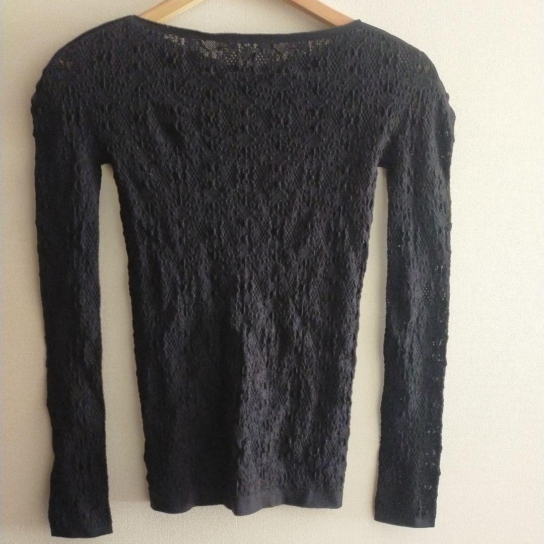 チャコット　ノーソーイング　黒　カーディガン　Mサイズ