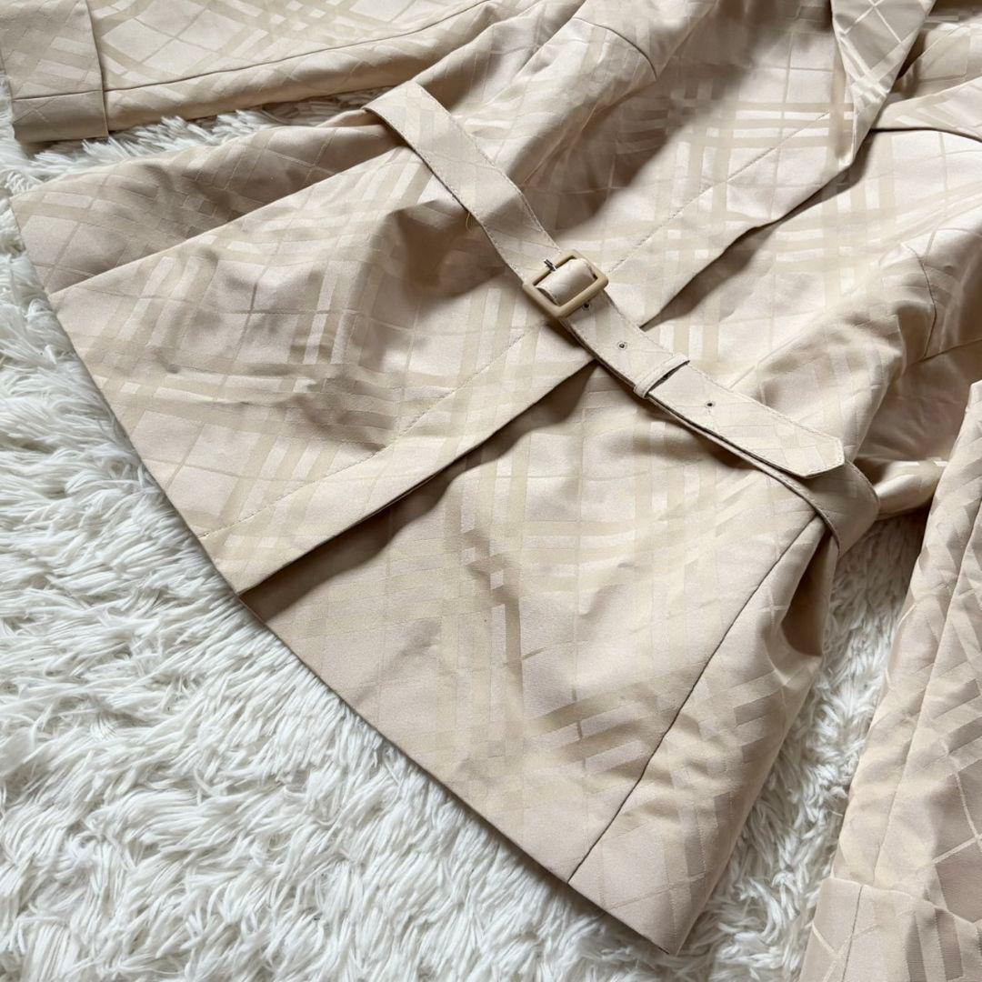 未使用級 バーバリー ロンドン スーツ セットアップ スカート チェック ベルト