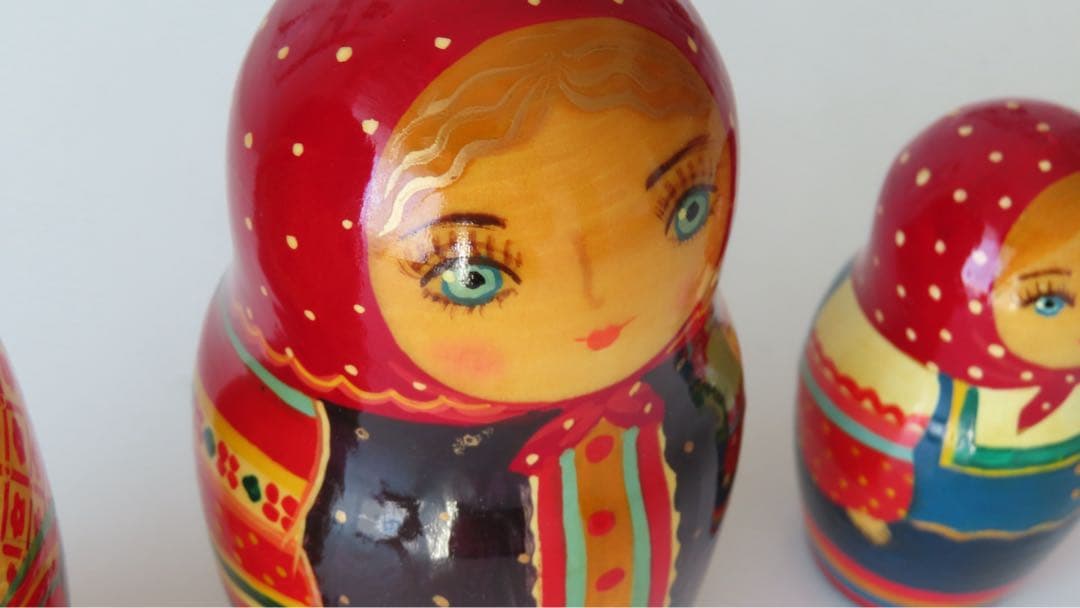 ロシアのマトリョーシカ 5個セット