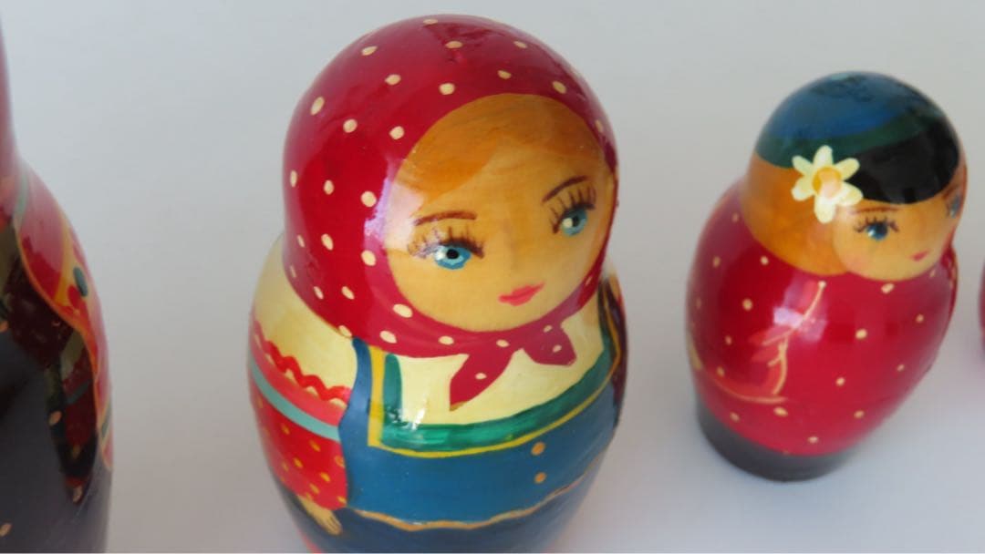 ロシアのマトリョーシカ 5個セット
