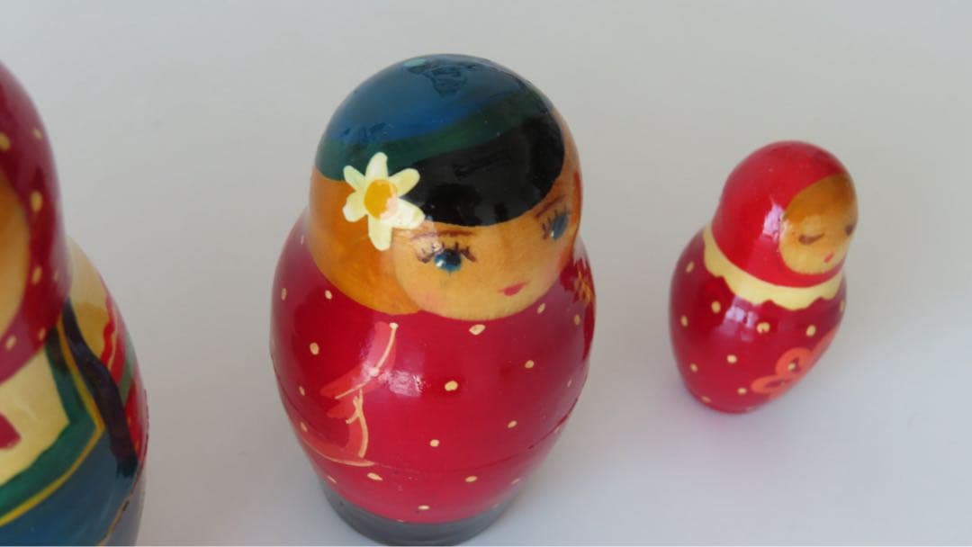 ロシアのマトリョーシカ 5個セット