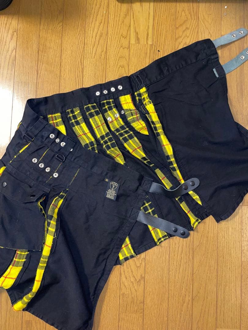 【セール中】goffa x used. 巻きスカート　メンズスカート　ポーカーズ