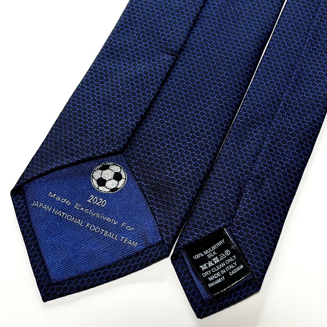 3514✨極美品✨ダンヒル ネクタイ パネル柄 JFA 2020W杯 サッカー