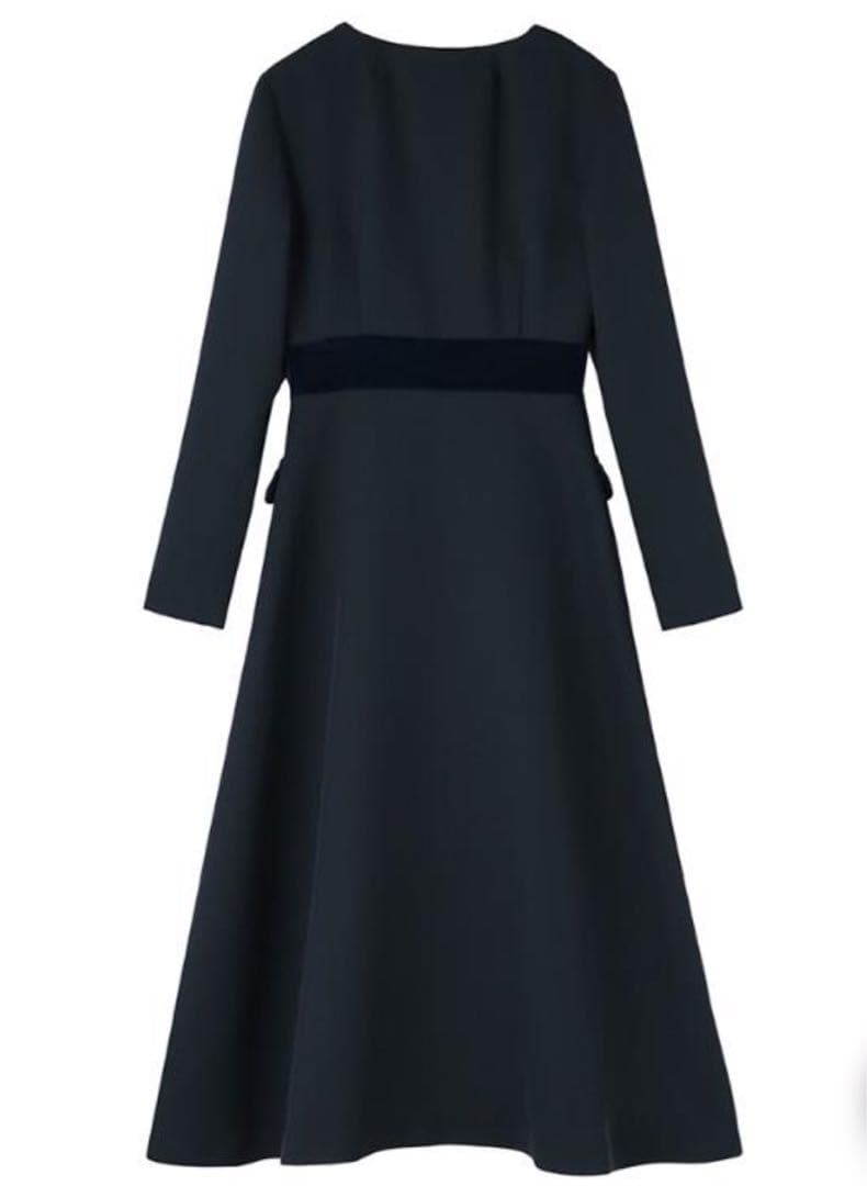 ネイビー Aライン ワンピース