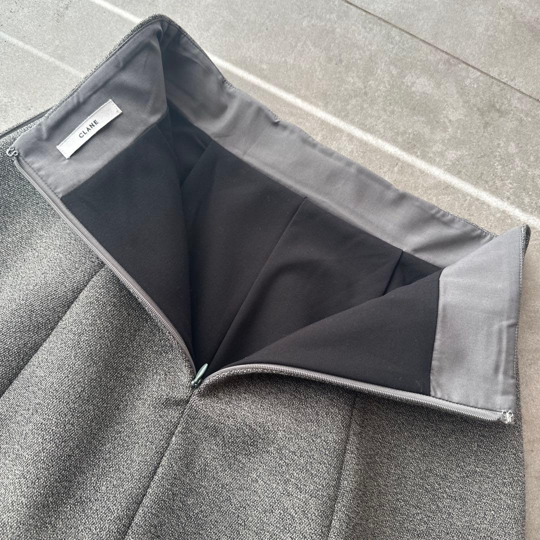 完売品 試着のみ⭐︎タグあり CLANE グレー MIX size1 ミニスカート
