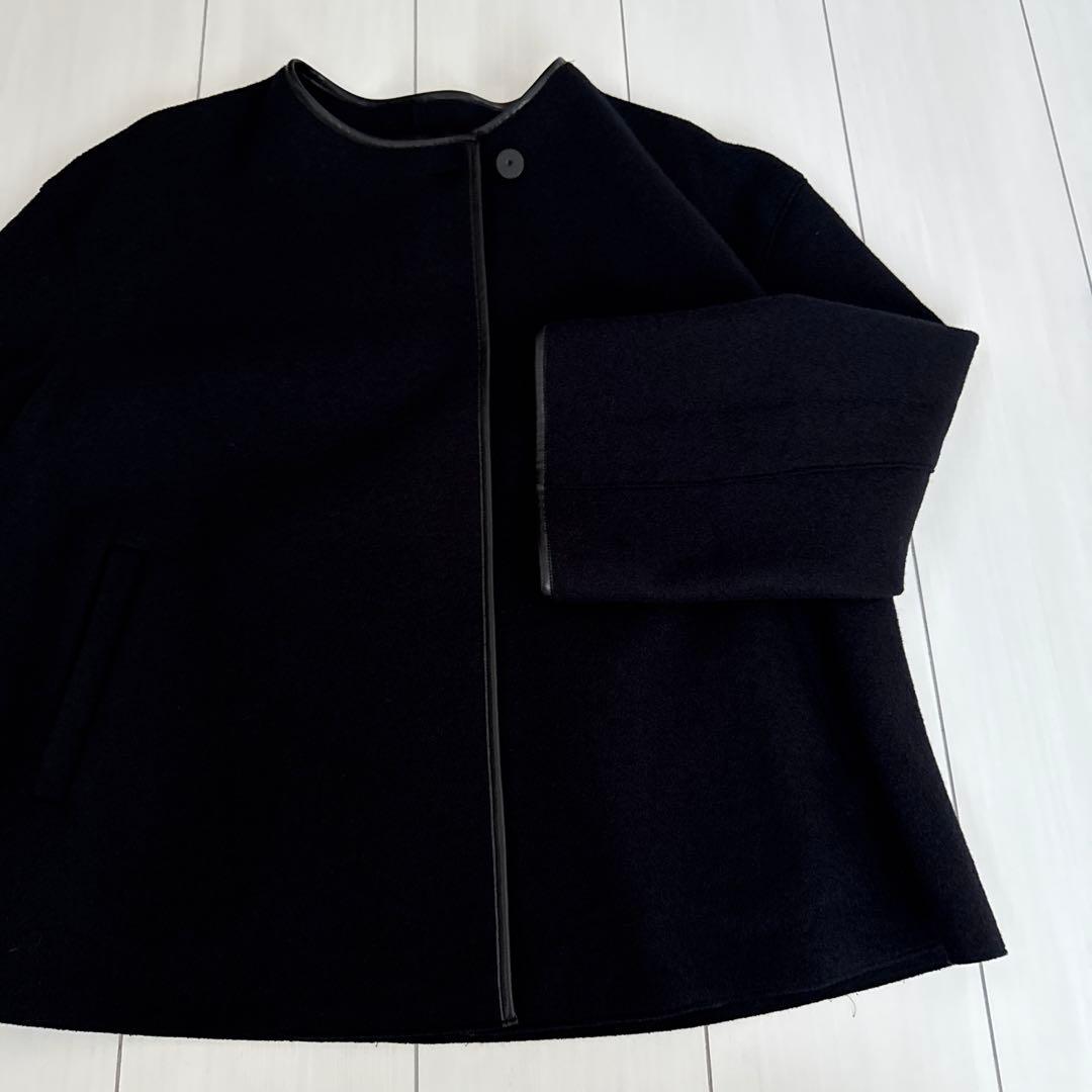 23区　コンプレストパイル　ノーカラーアウター