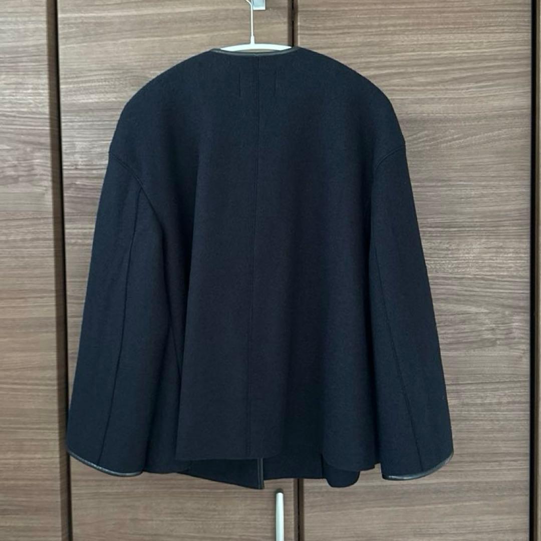 23区　コンプレストパイル　ノーカラーアウター