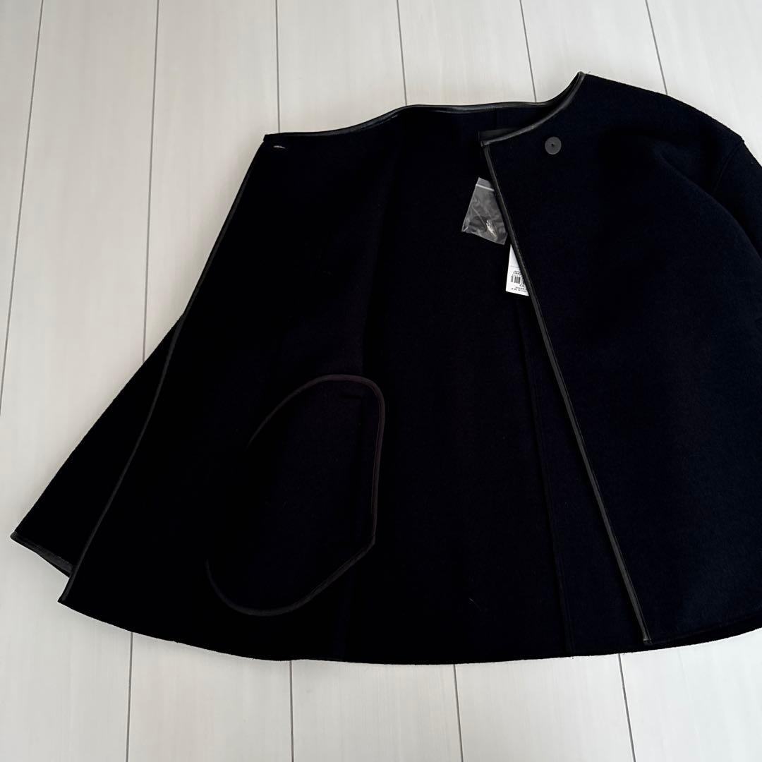 23区　コンプレストパイル　ノーカラーアウター