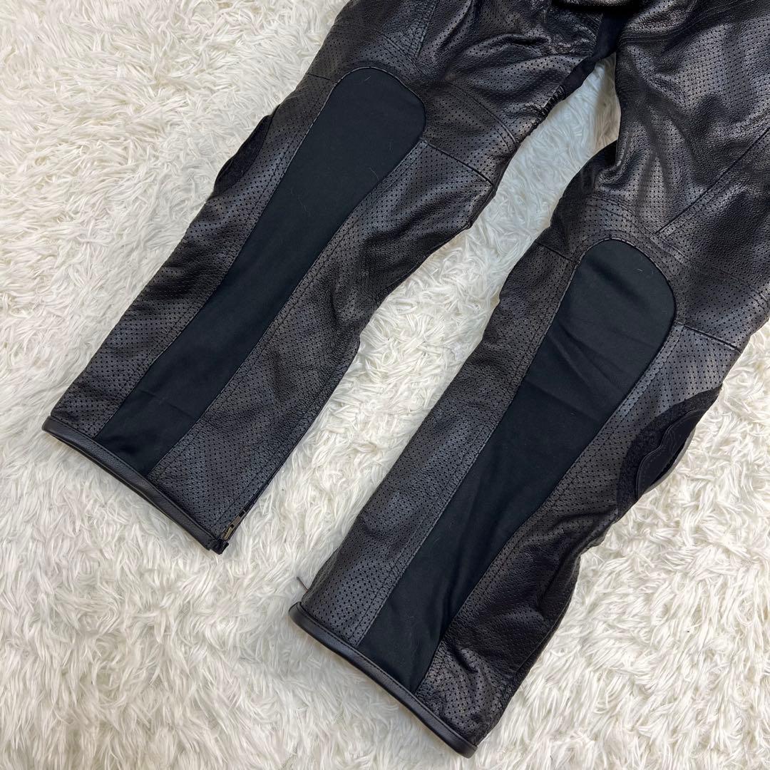 極美品 Clooney バイク系 バイカー ライダースパンツ 黒 ブラック 34