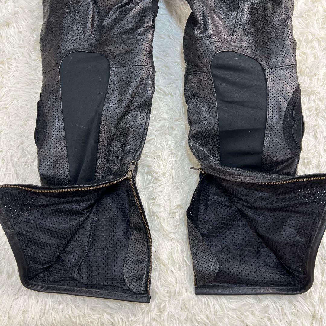 極美品 Clooney バイク系 バイカー ライダースパンツ 黒 ブラック 34