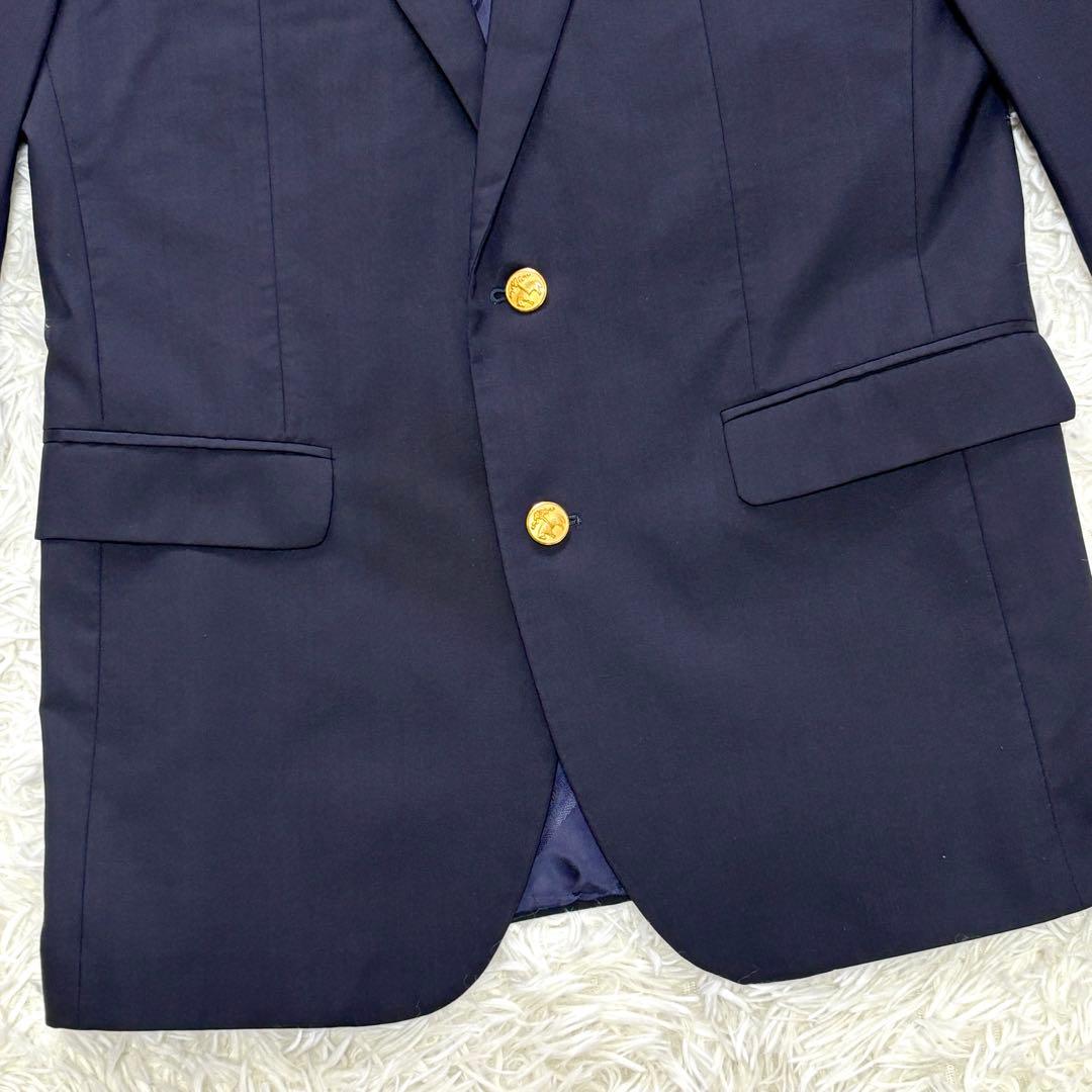 XLサイズ MILANO カノニコ生地 ブルックスブラザーズ 金ボタン 紺ブレ