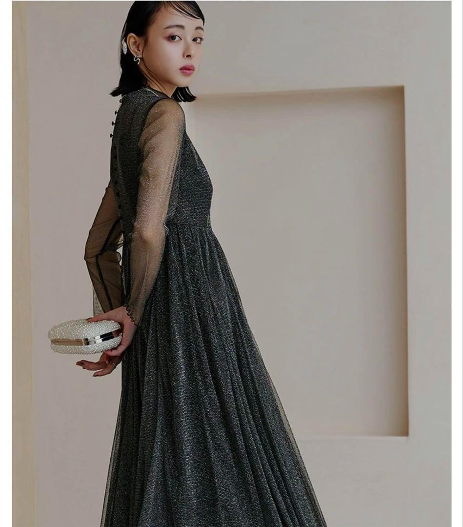 RUIRUE BOUTIQUE ルイルエブティック ラメチュールメロウワンピース