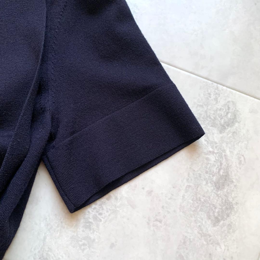 美品♡トリーバーチ ボウタイニットワンピース ロゴ ロングワンピース バイカラー