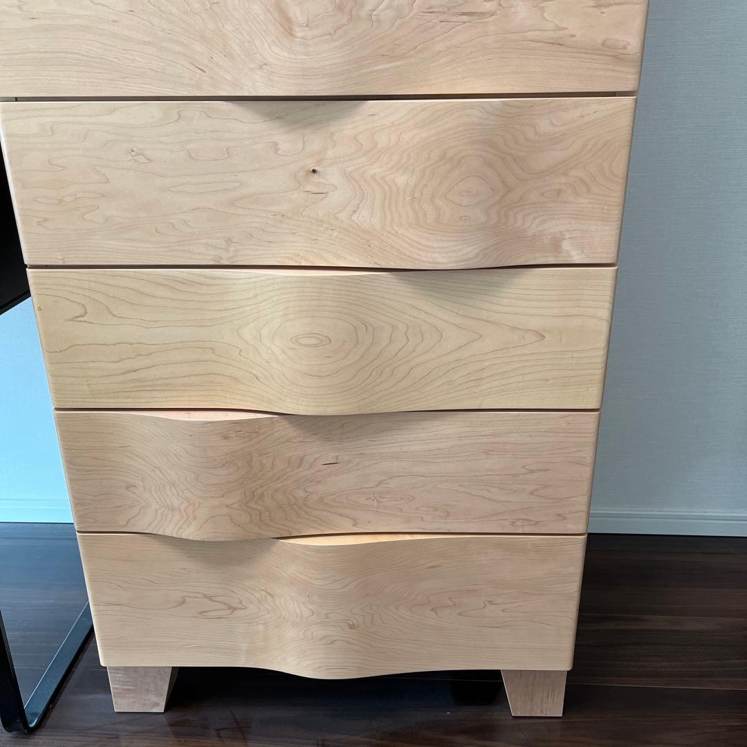 イデー　WAVE TALL CHEST Maple
