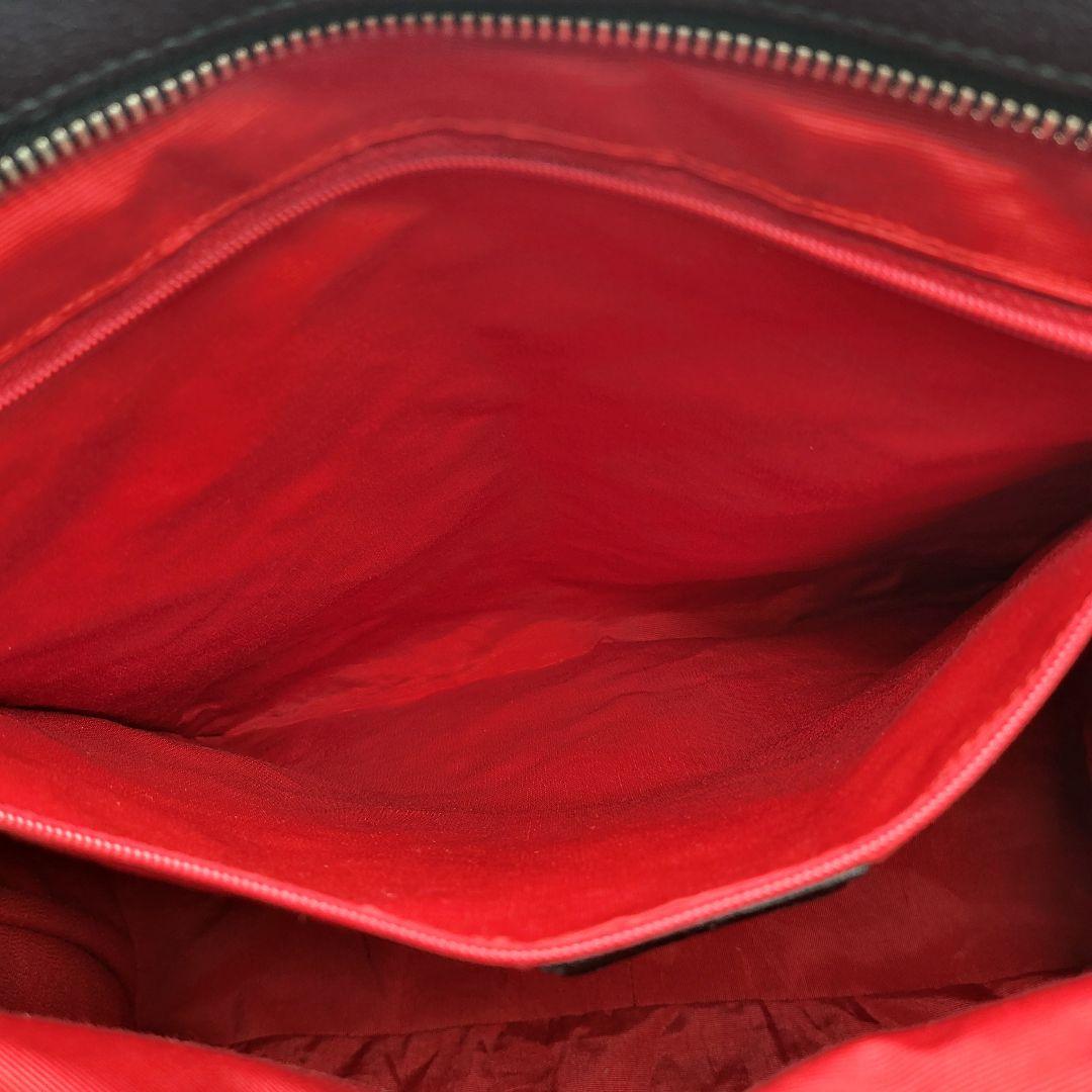 ブルガリ ロゴマニア トートバッグ ハンドバッグ ブラック キャンバス レザー