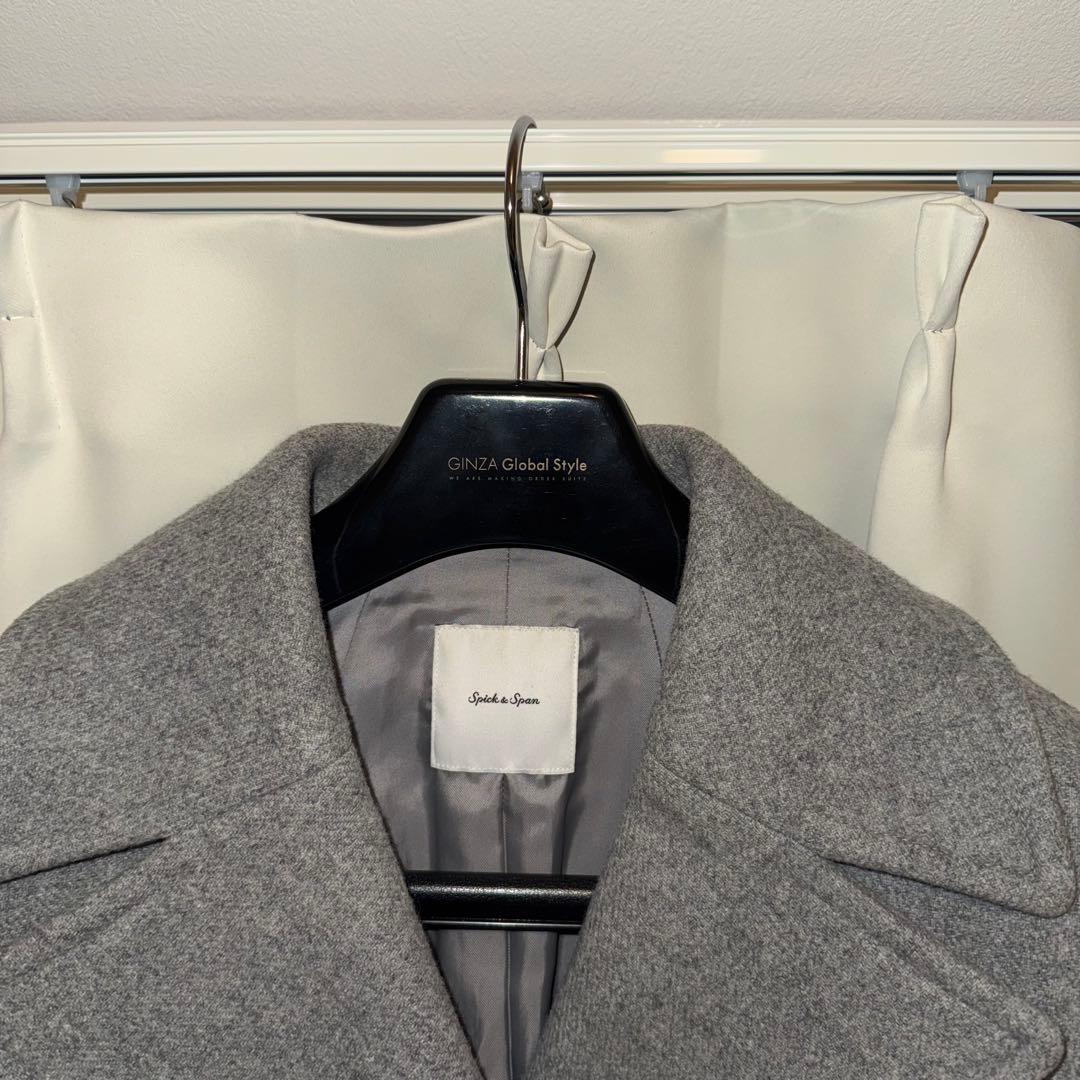 美品 spick&span WメルトンPコート グレー36