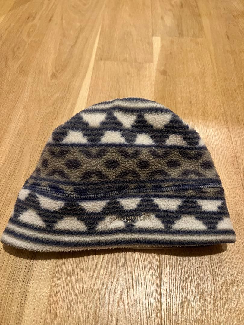 patagonia フリースニット帽 90s USA製パターン柄saltillo