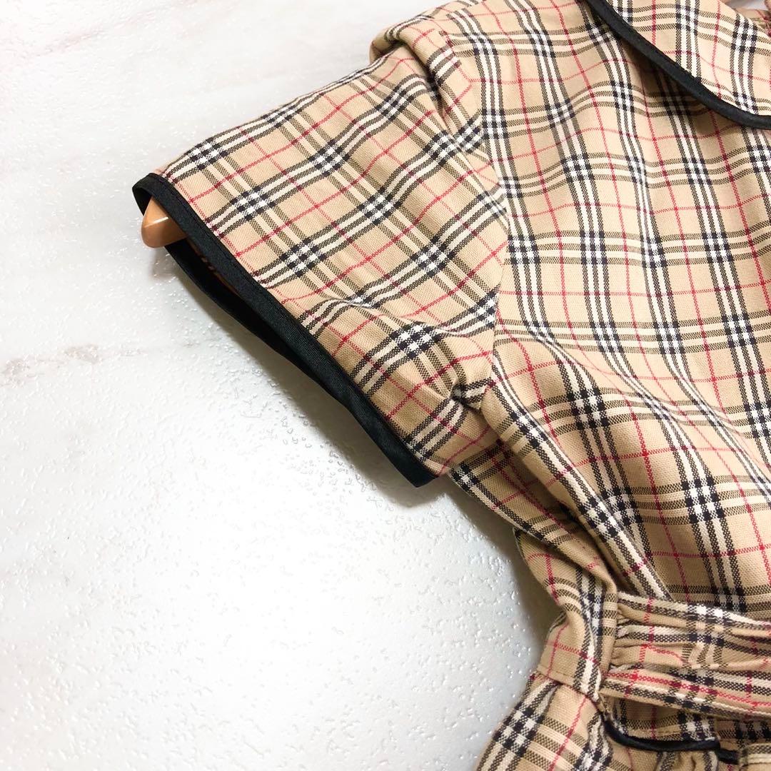 美品✨️BURBERRY ノバチェック フォーマル ワンピース 130cm 子供