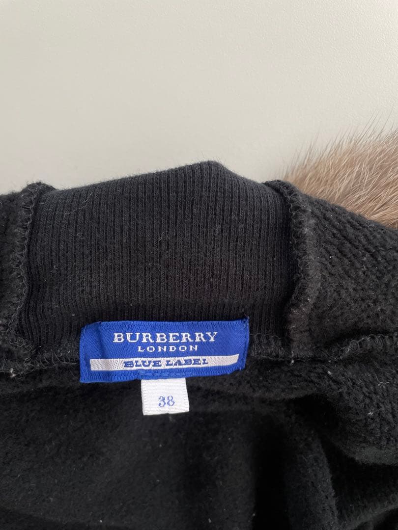 トップス Burberry Rabbit Fur Hooded Sweatshirt 38