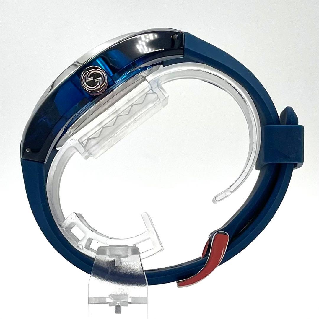 GUCCI SYNC シンク ラバーベルト ユニセックス ウォッチ ブルー 青