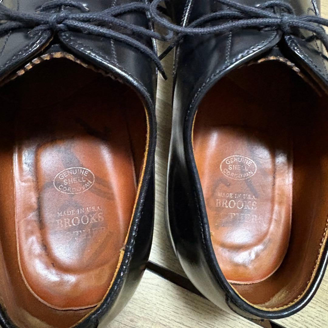 オールデン ブルックスブラザーズ 別注 ストレートチップ ブラック コードバン