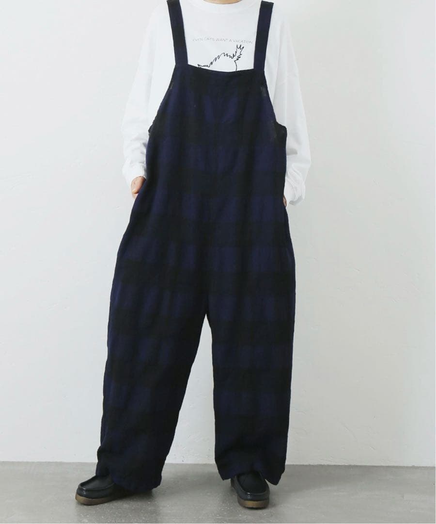 journal standard luxe チェック フィッシャーオーバーオール