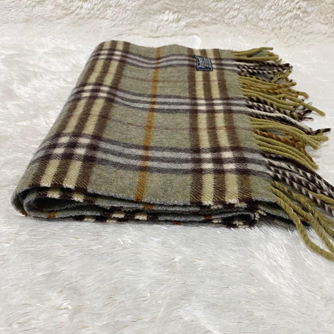 Burberry’s バーバリー マフラー ノバチェック カシミヤ イエロー