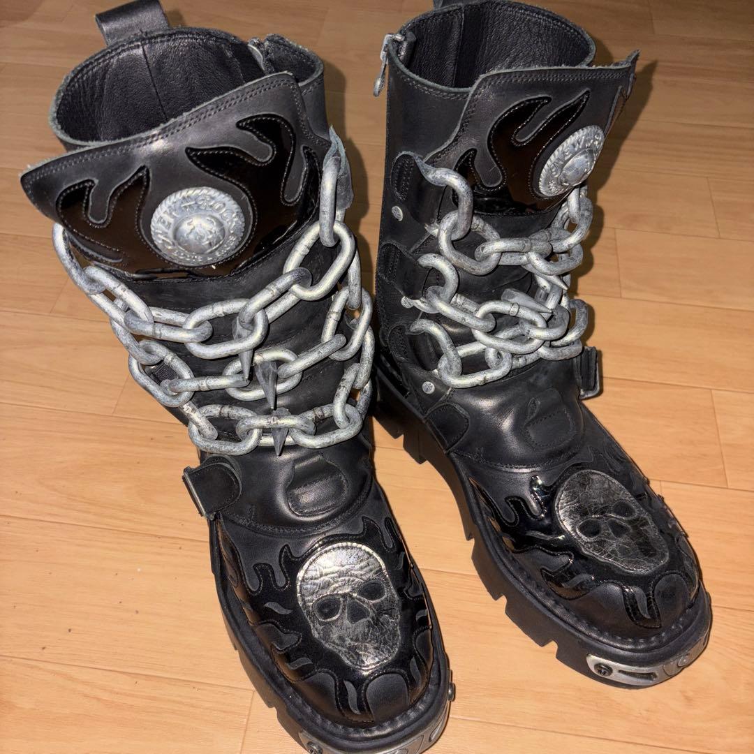NEW ROCK チェーンブーツ