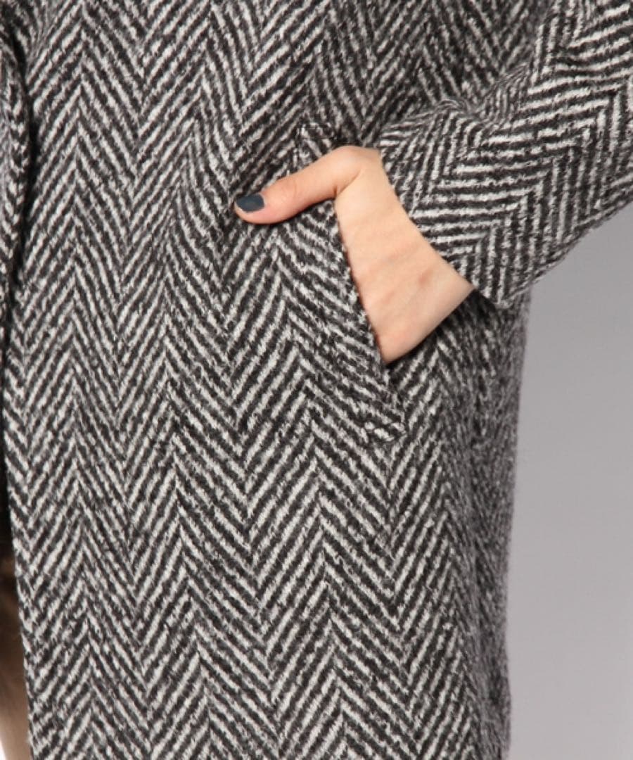 23区 ツィーディヘリンボーン コート