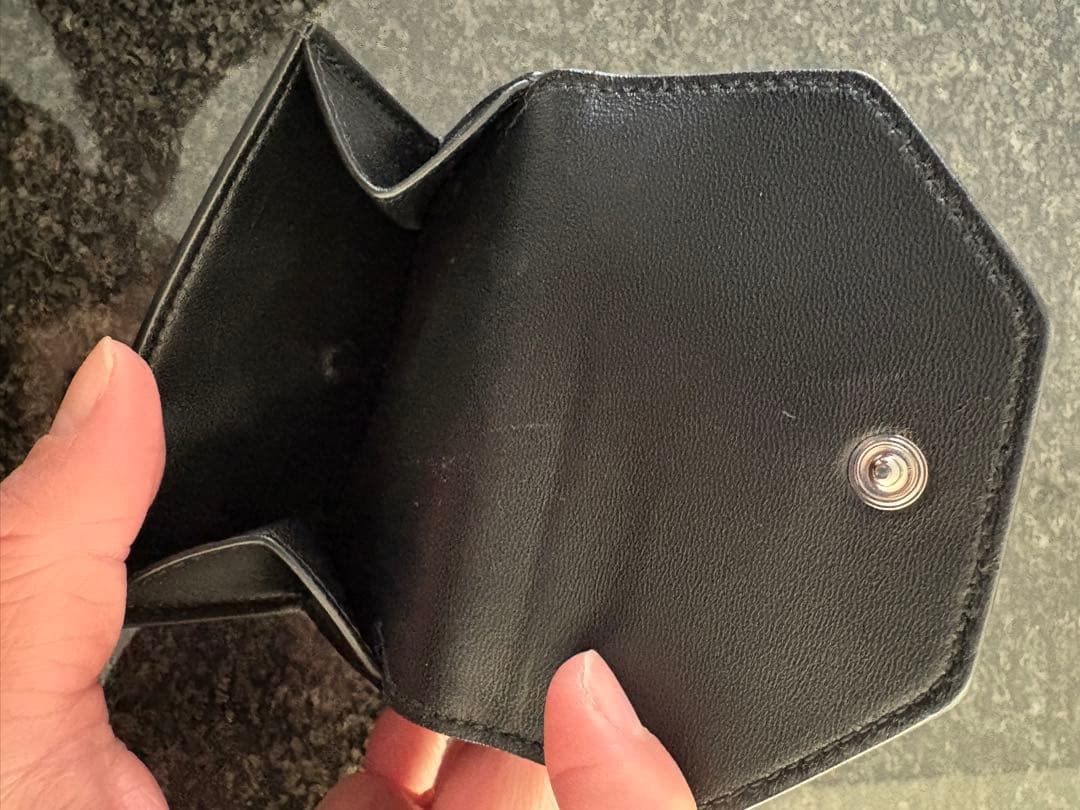 BALENCIAGA WALLET 1 ブラック三つ折り財布