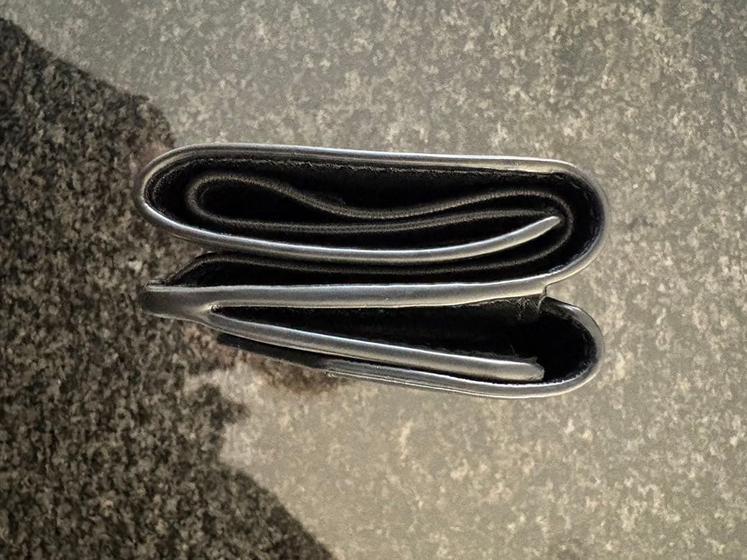 BALENCIAGA WALLET 1 ブラック三つ折り財布