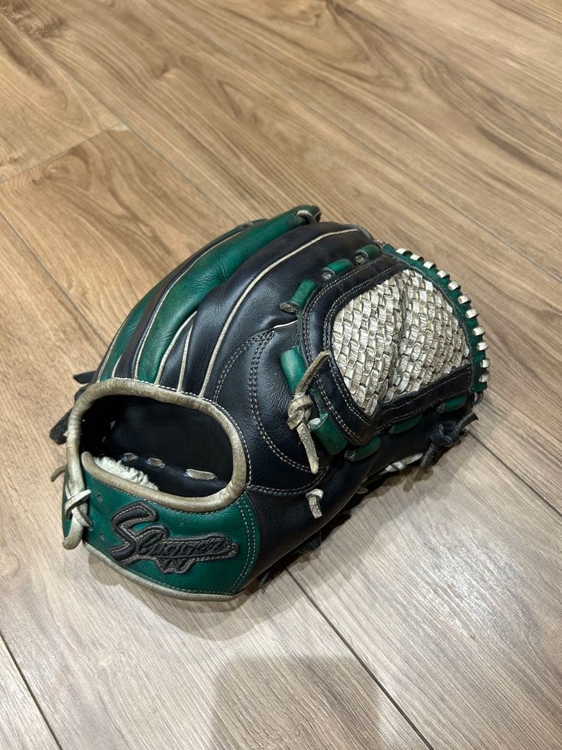 Slingers 軟式グローブ 黒/緑