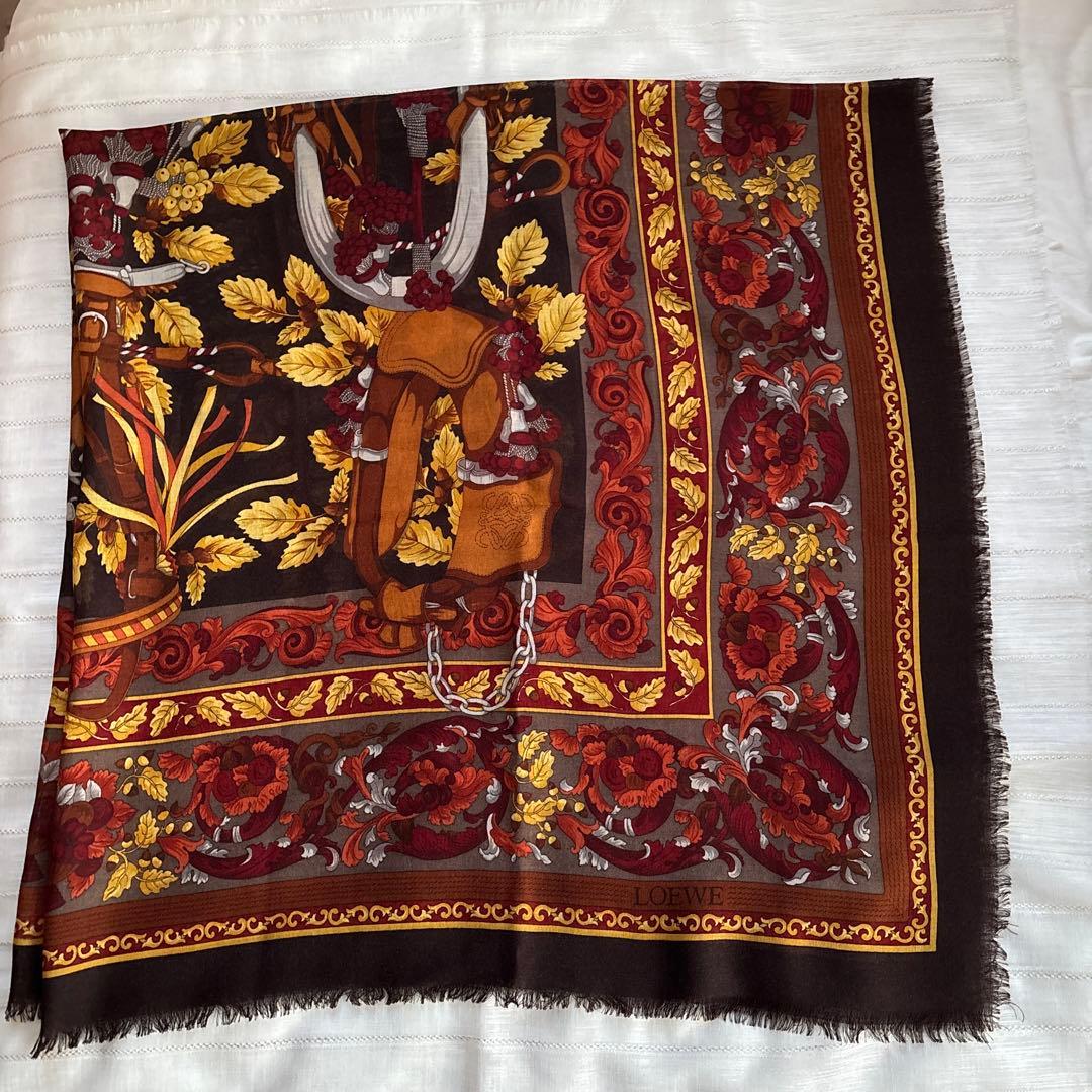 LOEWE ロエベ 花柄 大判ストール