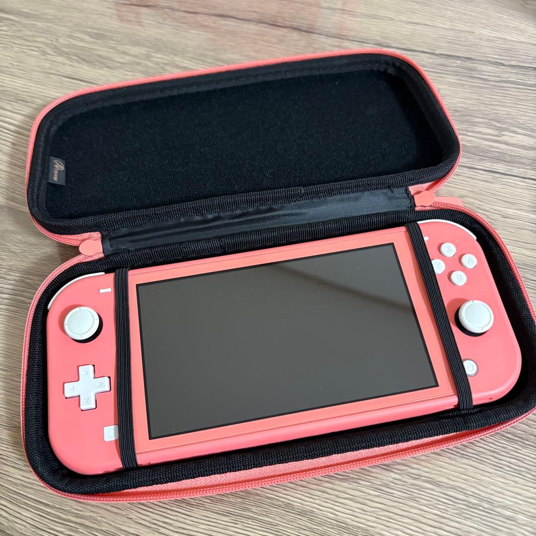 美品　Switch Lite コーラル　ケース付き