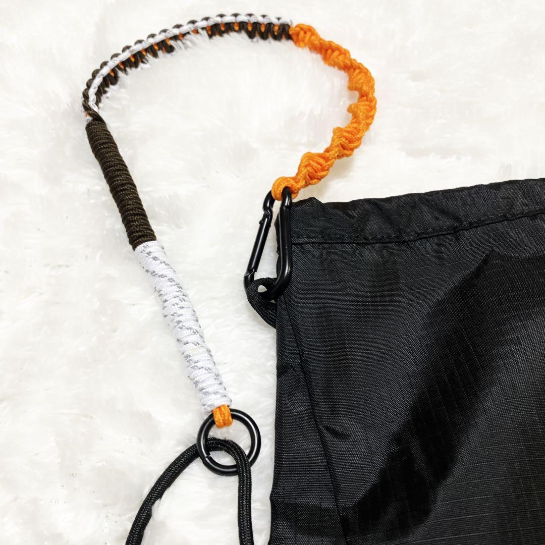 完売品 美品 ocosic オコジック 編み紐 4way ナップサック オレンジ